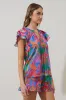Cindal Floral Hita Ruffle Top sold by Sugarlips