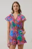 Cindal Floral Hita Ruffle Top sold by Sugarlips