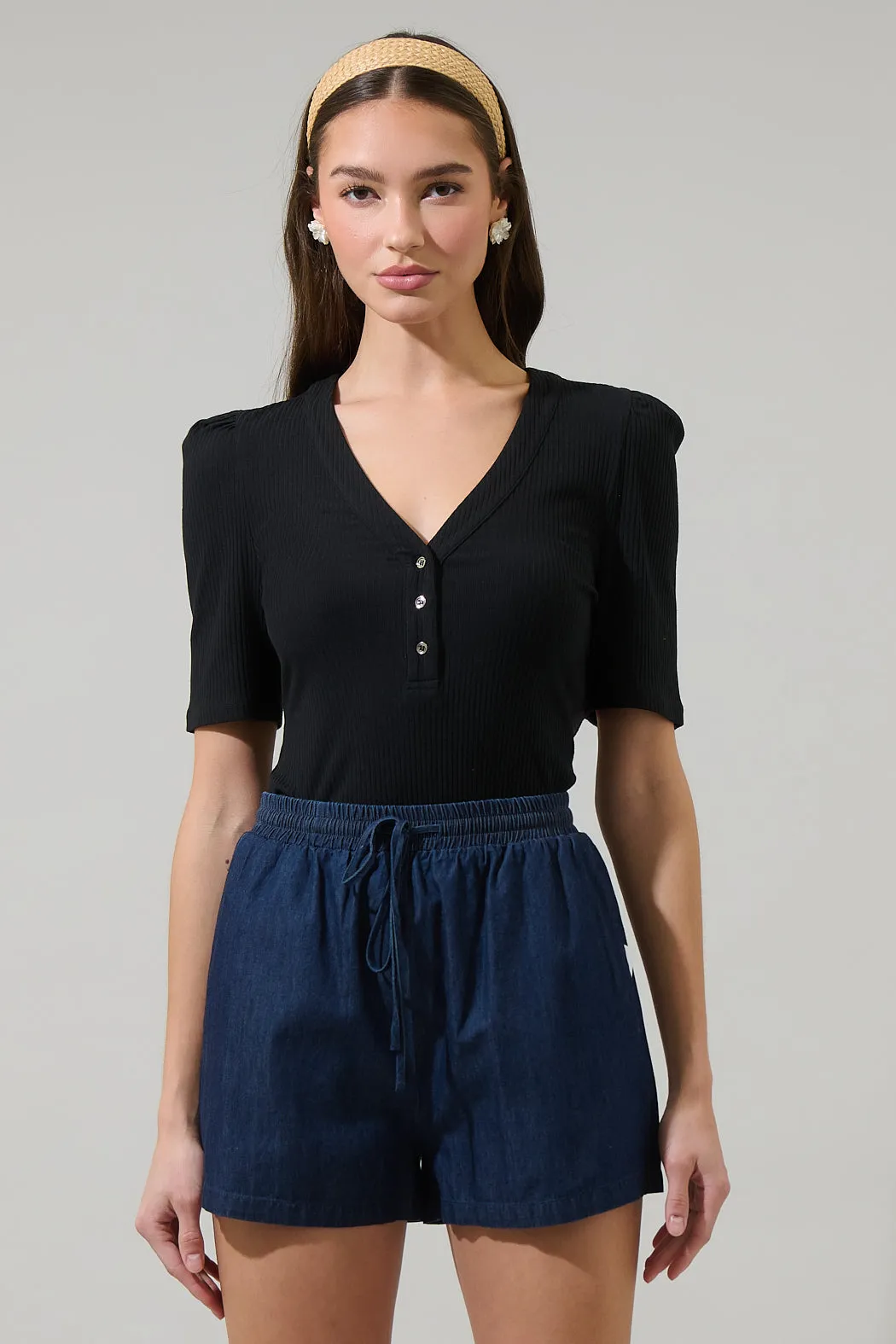 Emmeline Ribbed Knit Top sold by Sugarlips