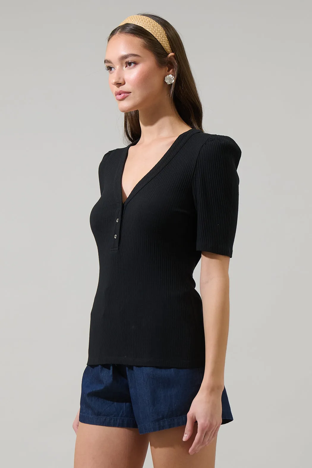 Emmeline Ribbed Knit Top sold by Sugarlips product image thumbnail 3