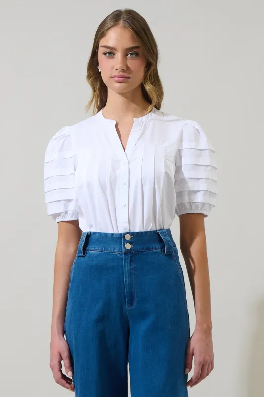 Court Button Down Top sold by Sugarlips