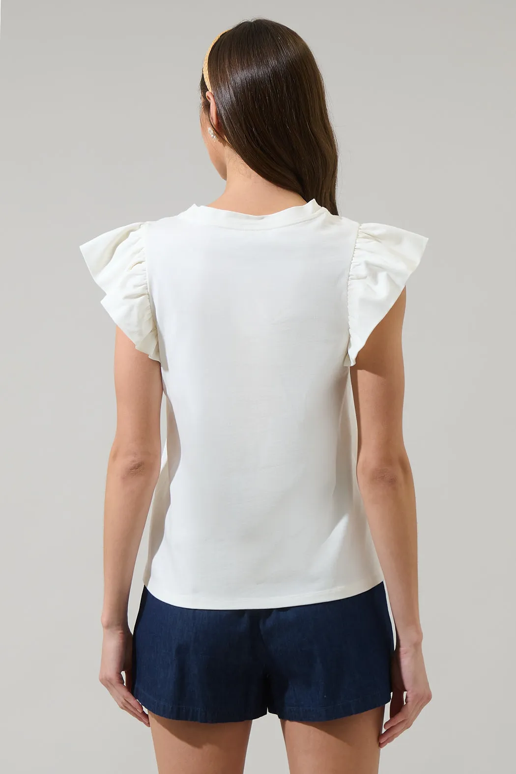 Karis Ruffle Knit Top sold by Sugarlips product image thumbnail 2