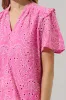Rosie Eyelet Mei Split Neck Top sold by Sugarlips