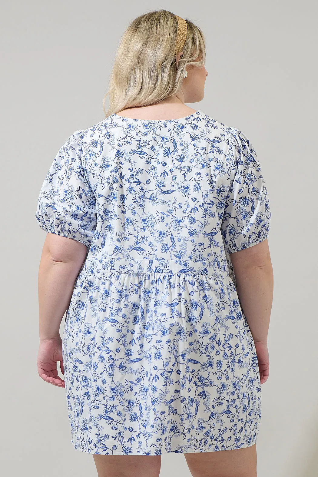 Kearny Floral Jerome Shift Mini Dress Curve sold by Sugarlips product image thumbnail 2