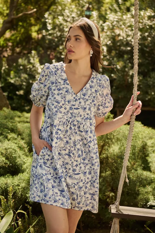 Kearny Floral Jerome Shift Mini Dress sold by Sugarlips