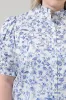 Kearny Floral Finley Ruffle Button Down Top Curve sold by Sugarlips