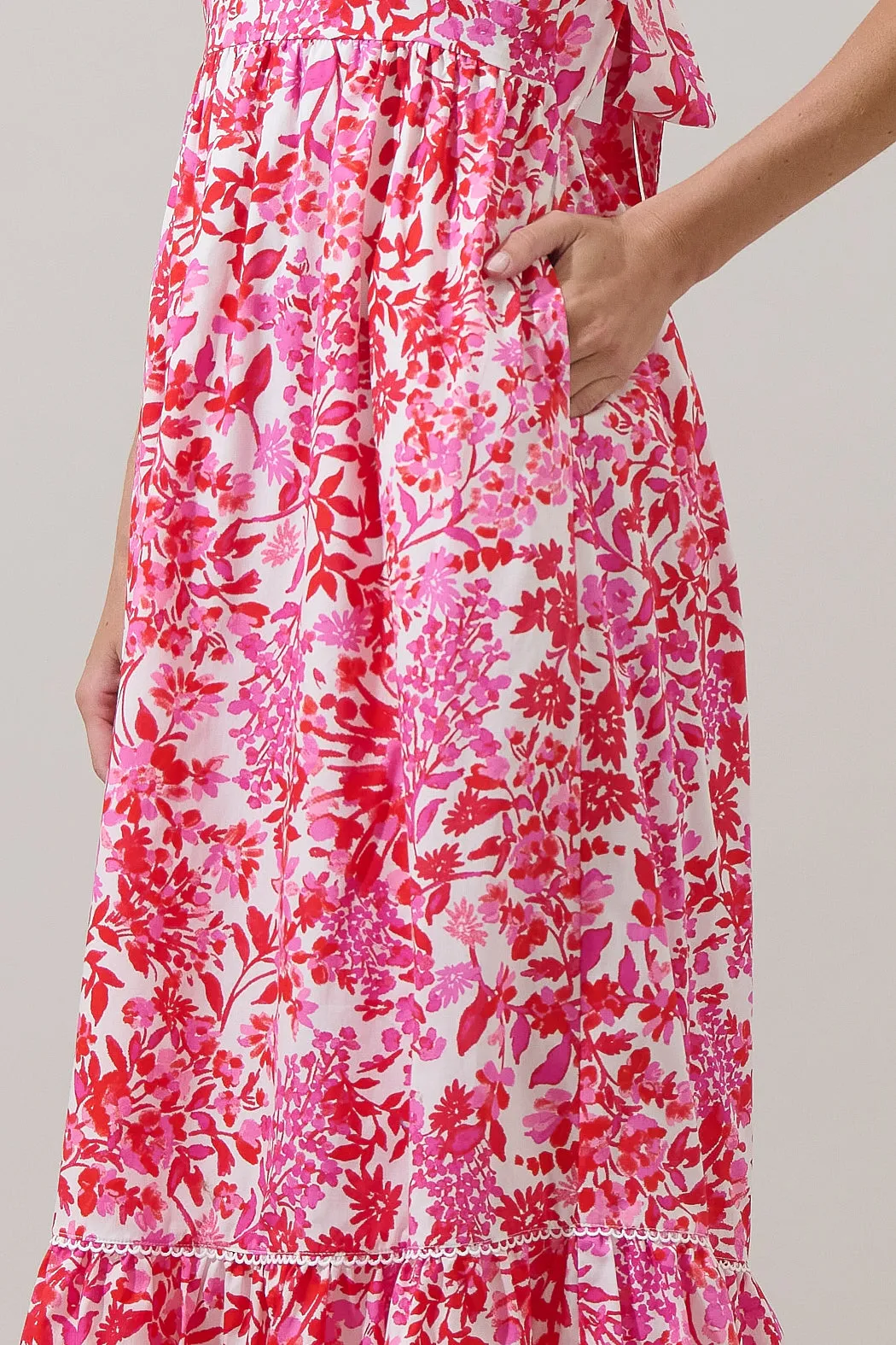 Reidy Floral Mawar Ruffle Maxi Dress sold by Sugarlips product image thumbnail 4