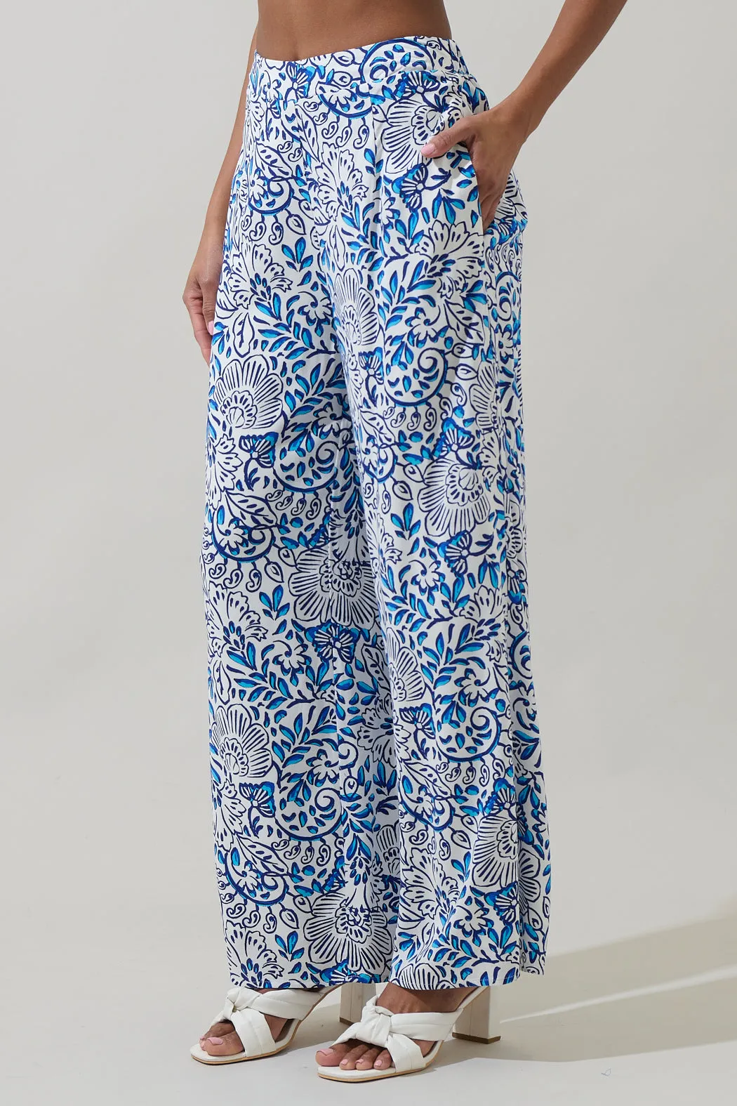 Mize Floral Elena Wide Leg Pants sold by Sugarlips product image thumbnail 3
