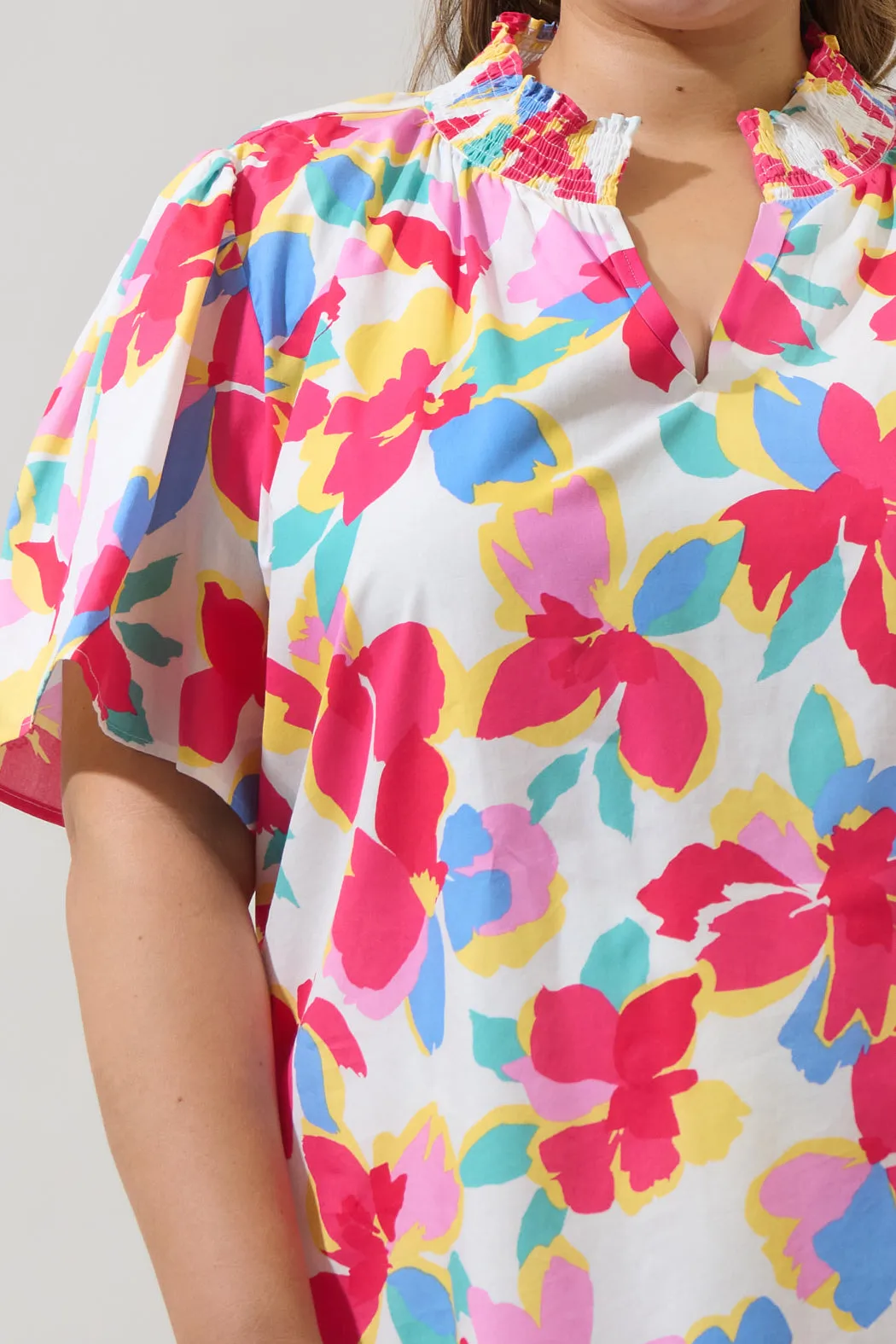 Yani Floral Barcy Smocked Top Curve sold by Sugarlips product image thumbnail 5