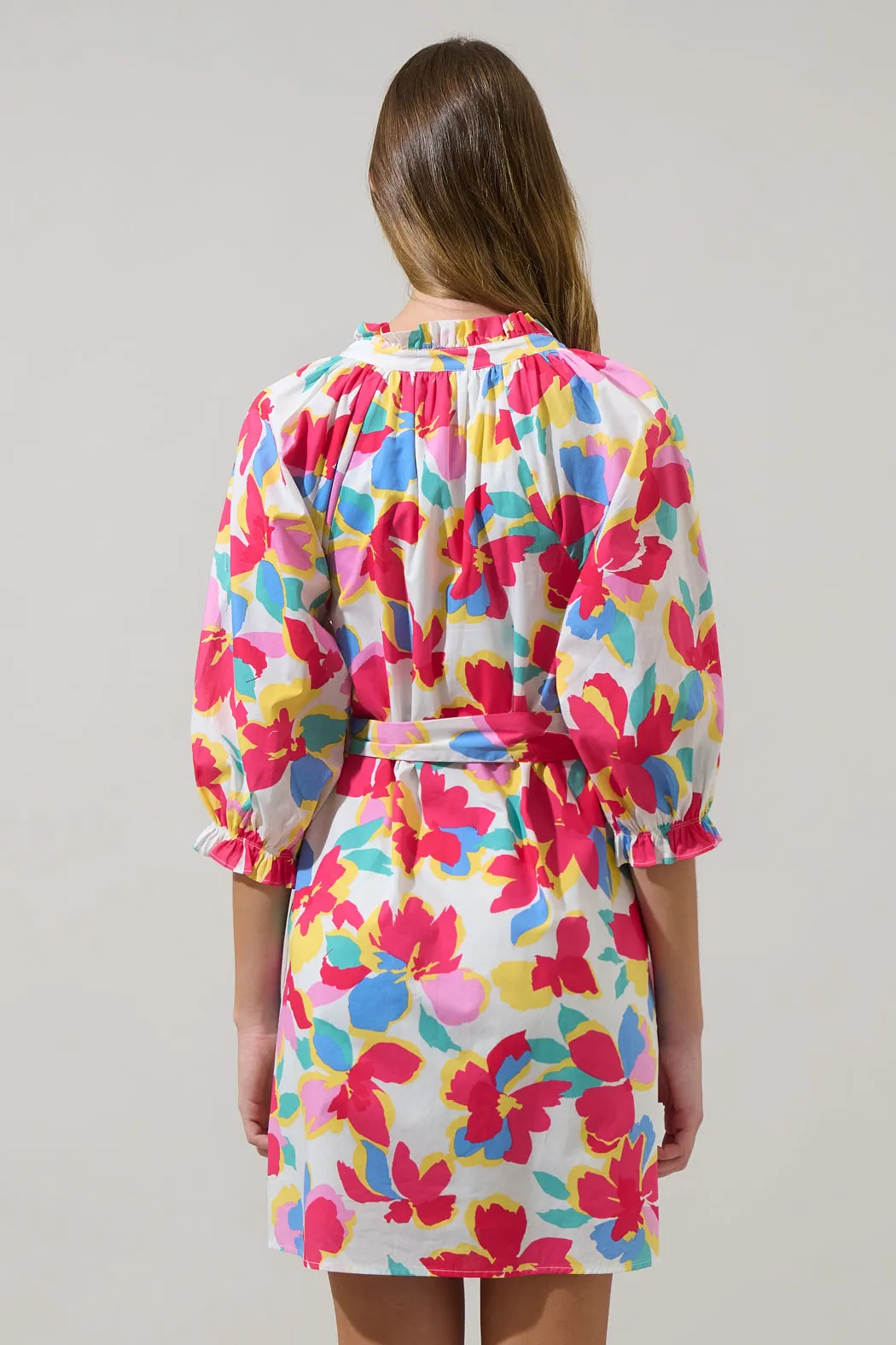 Yani Floral Tursa Shift Mini Dress sold by Sugarlips product image thumbnail 2