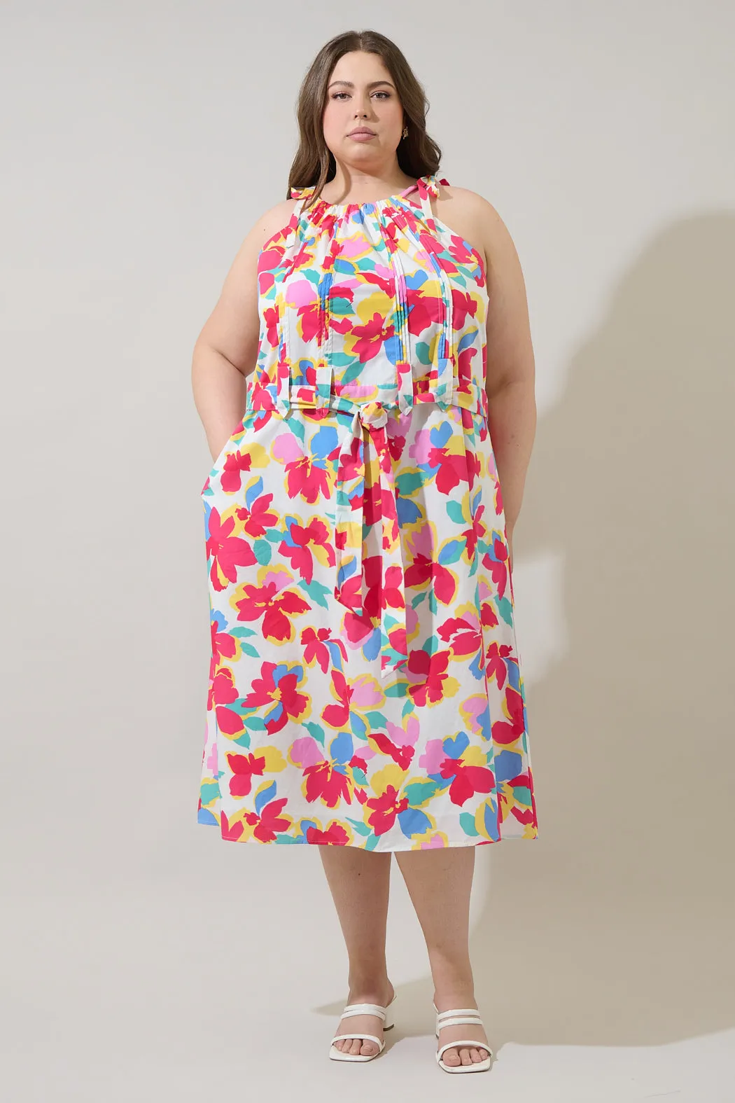 Yani Floral Luvi Sleeveless Midi Dress Curve sold by Sugarlips product image thumbnail 5