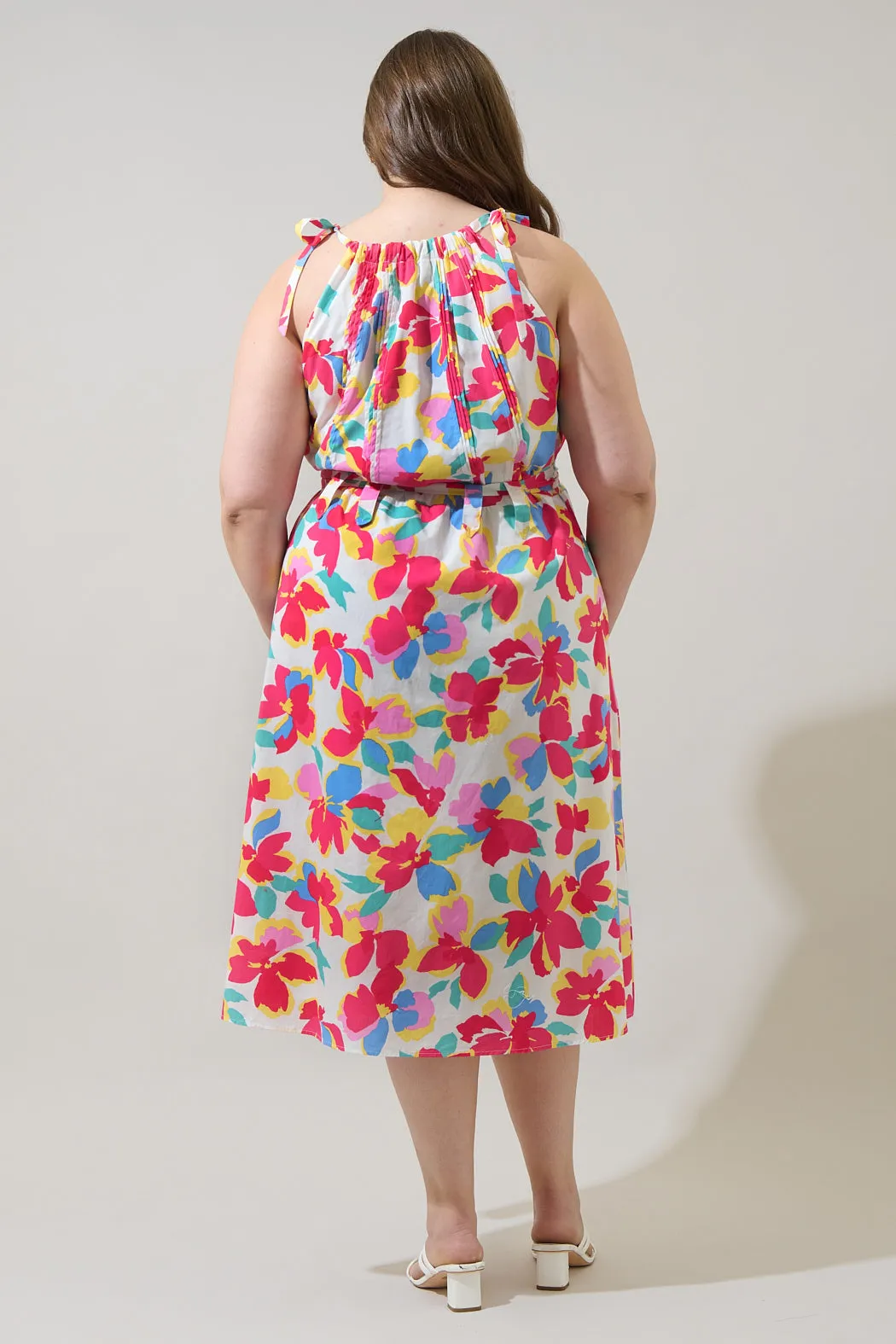 Yani Floral Luvi Sleeveless Midi Dress Curve sold by Sugarlips product image thumbnail 2