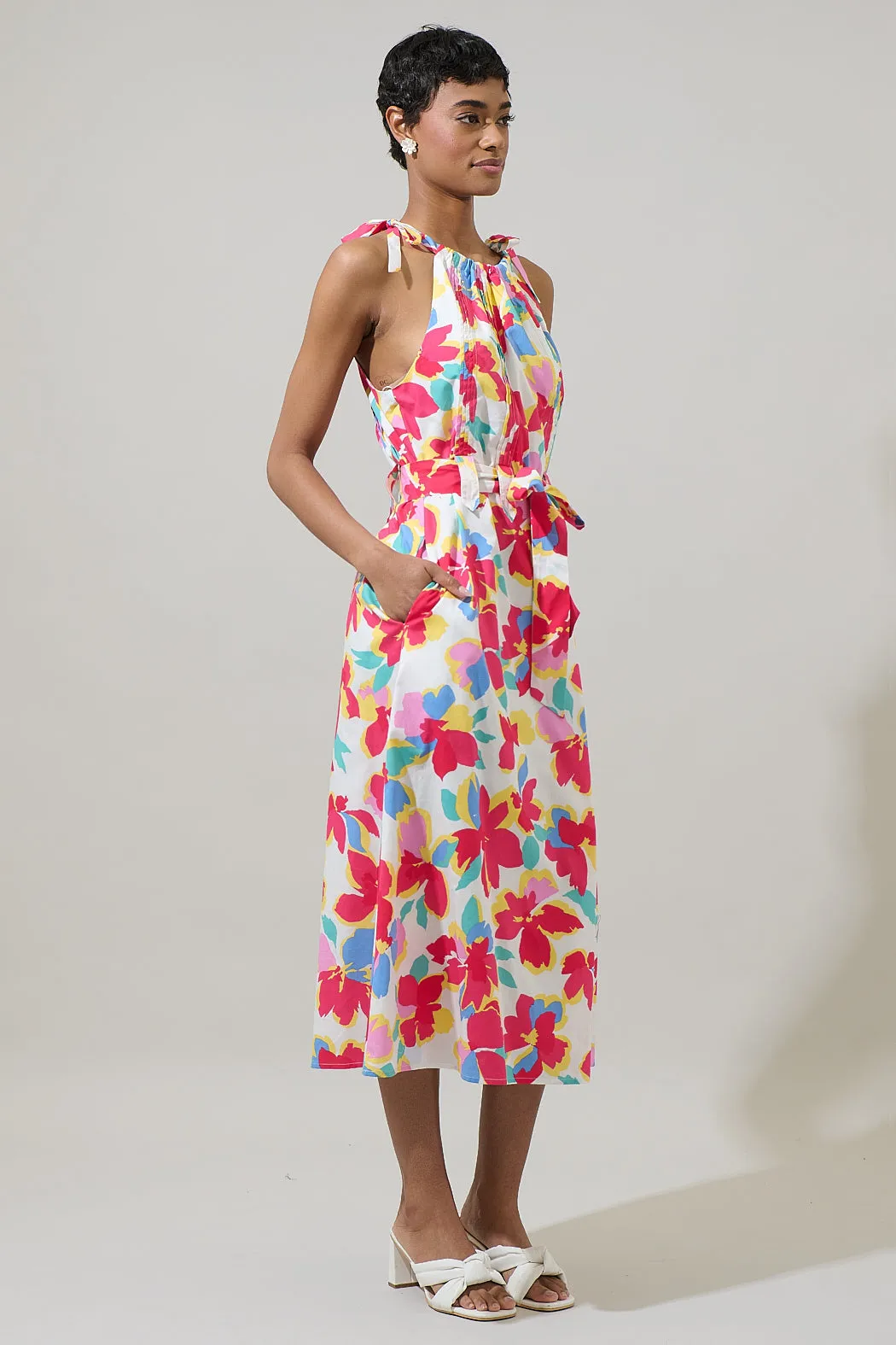 Yani Floral Luvi Sleeveless Midi Dress sold by Sugarlips product image thumbnail 5
