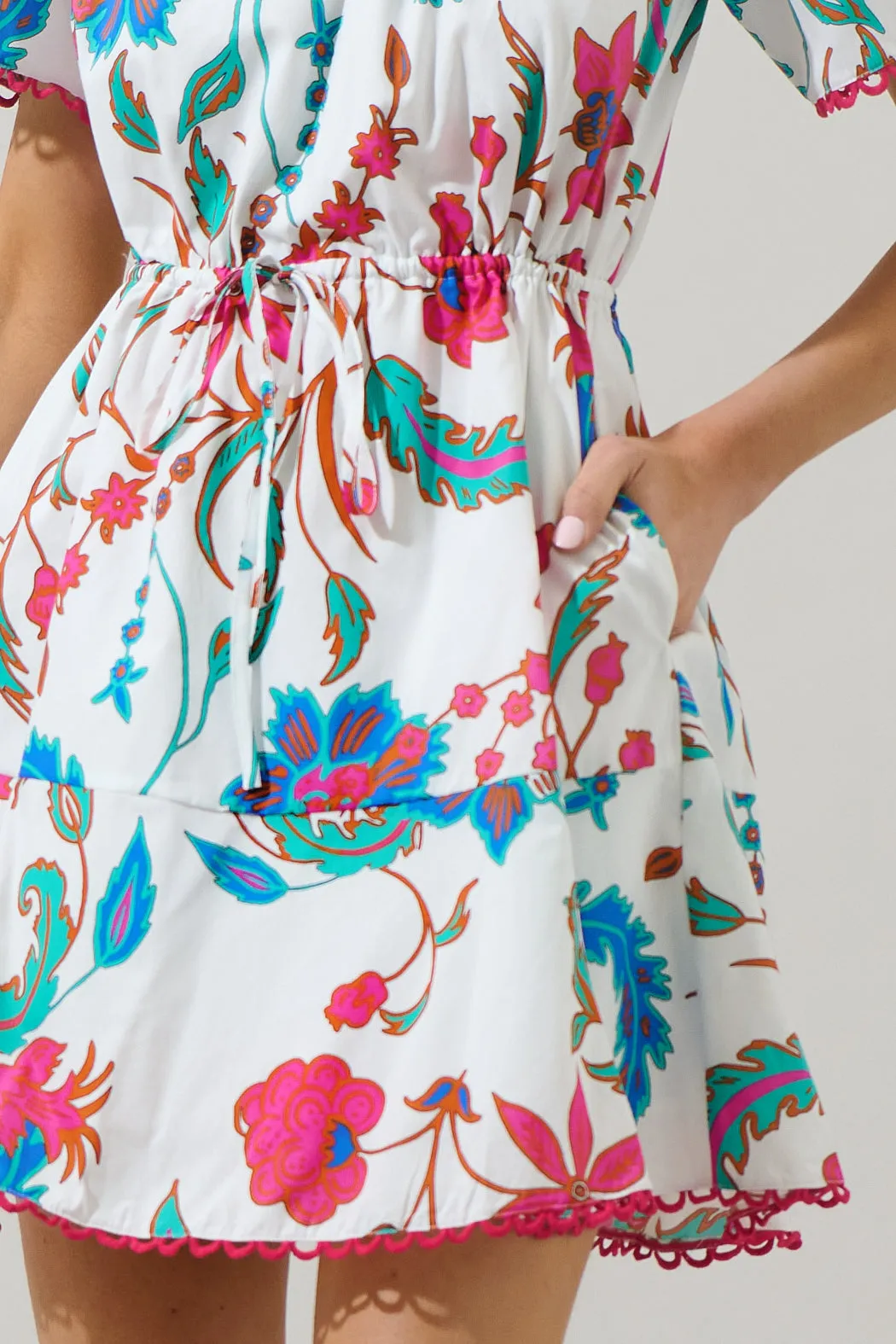 Izzie Floral Bouse Shift Mini Dress sold by Sugarlips product image thumbnail 5