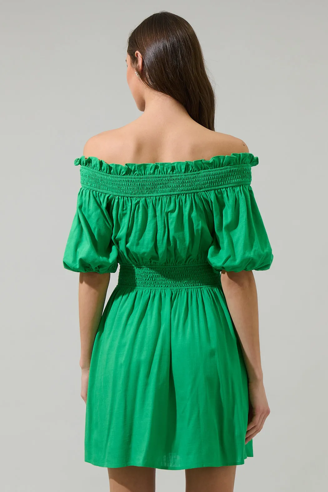 Sairy Ruffle Off the Shoulder Mini Dress sold by Sugarlips product image thumbnail 2