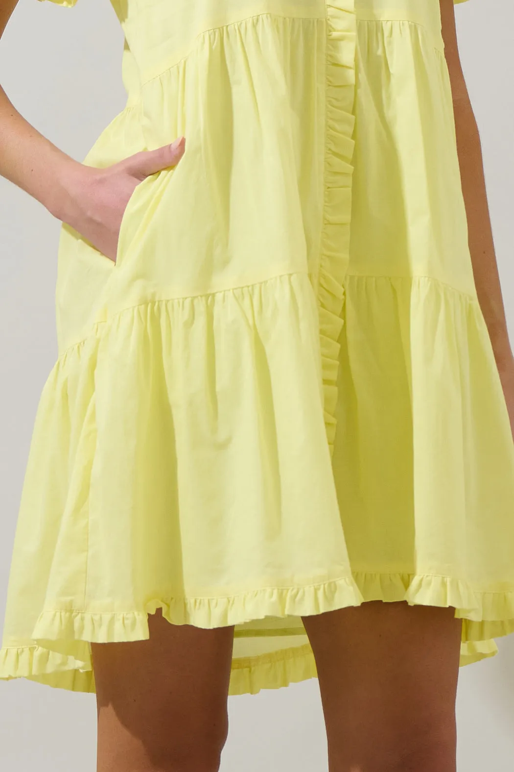 Kara Ruffle Shift Mini Dress sold by Sugarlips product image thumbnail 5