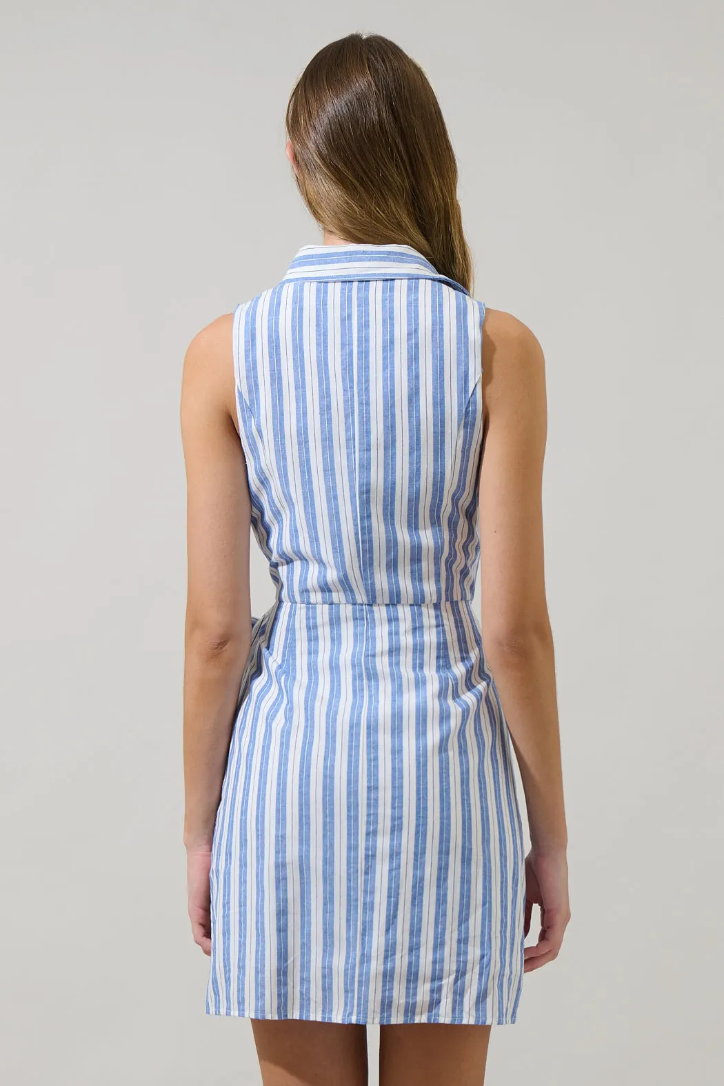 Joncy Striped Dalie Sleeveless Mini Dress sold by Sugarlips product image thumbnail 2