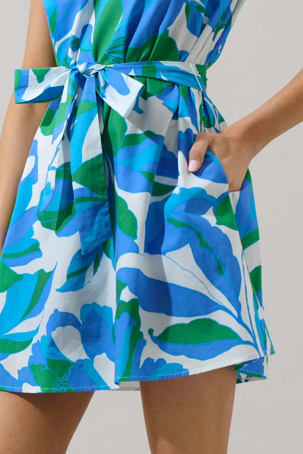 Pansie Floral Orela Shift Mini Dress sold by Sugarlips product image thumbnail 5