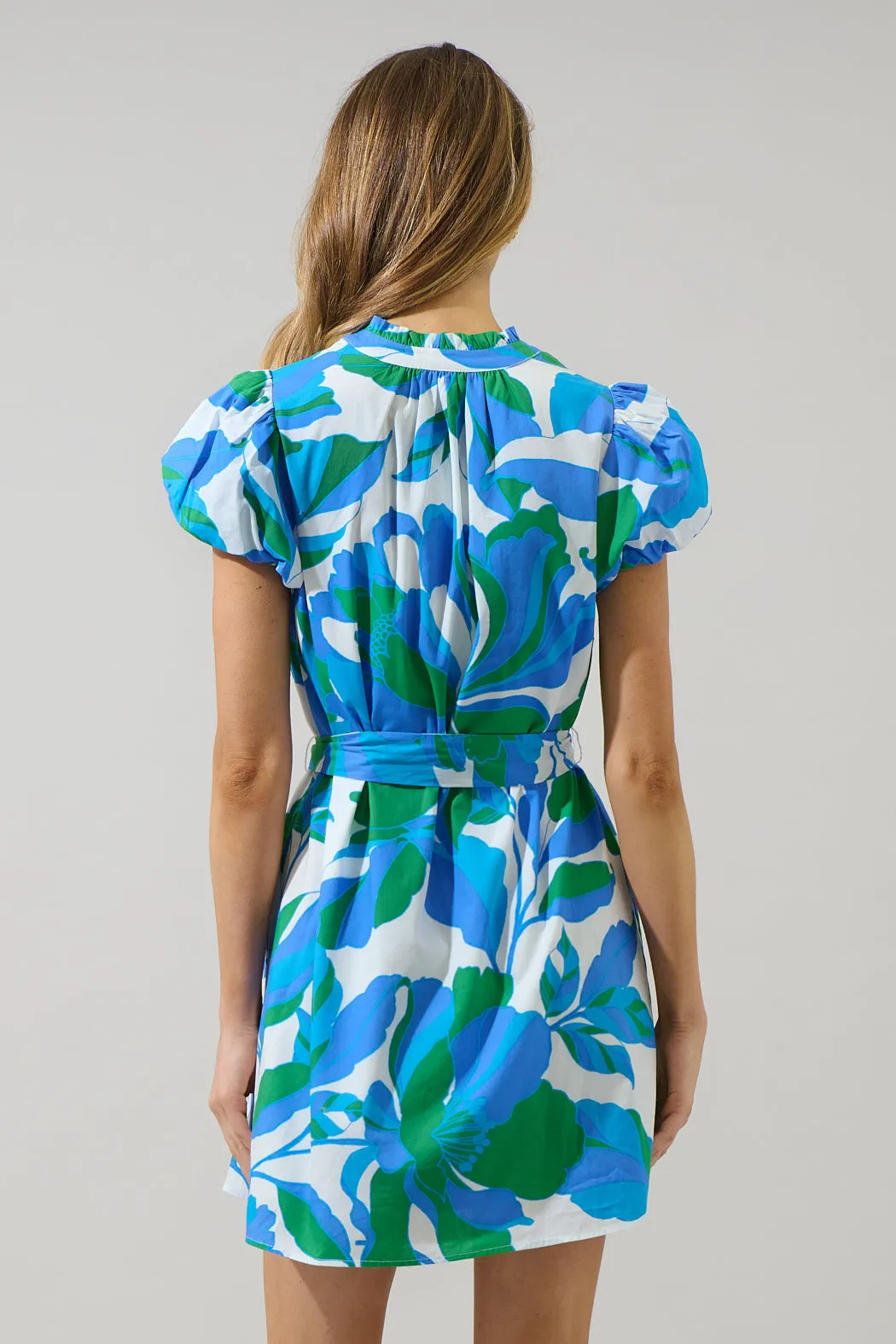 Pansie Floral Orela Shift Mini Dress sold by Sugarlips product image thumbnail 2