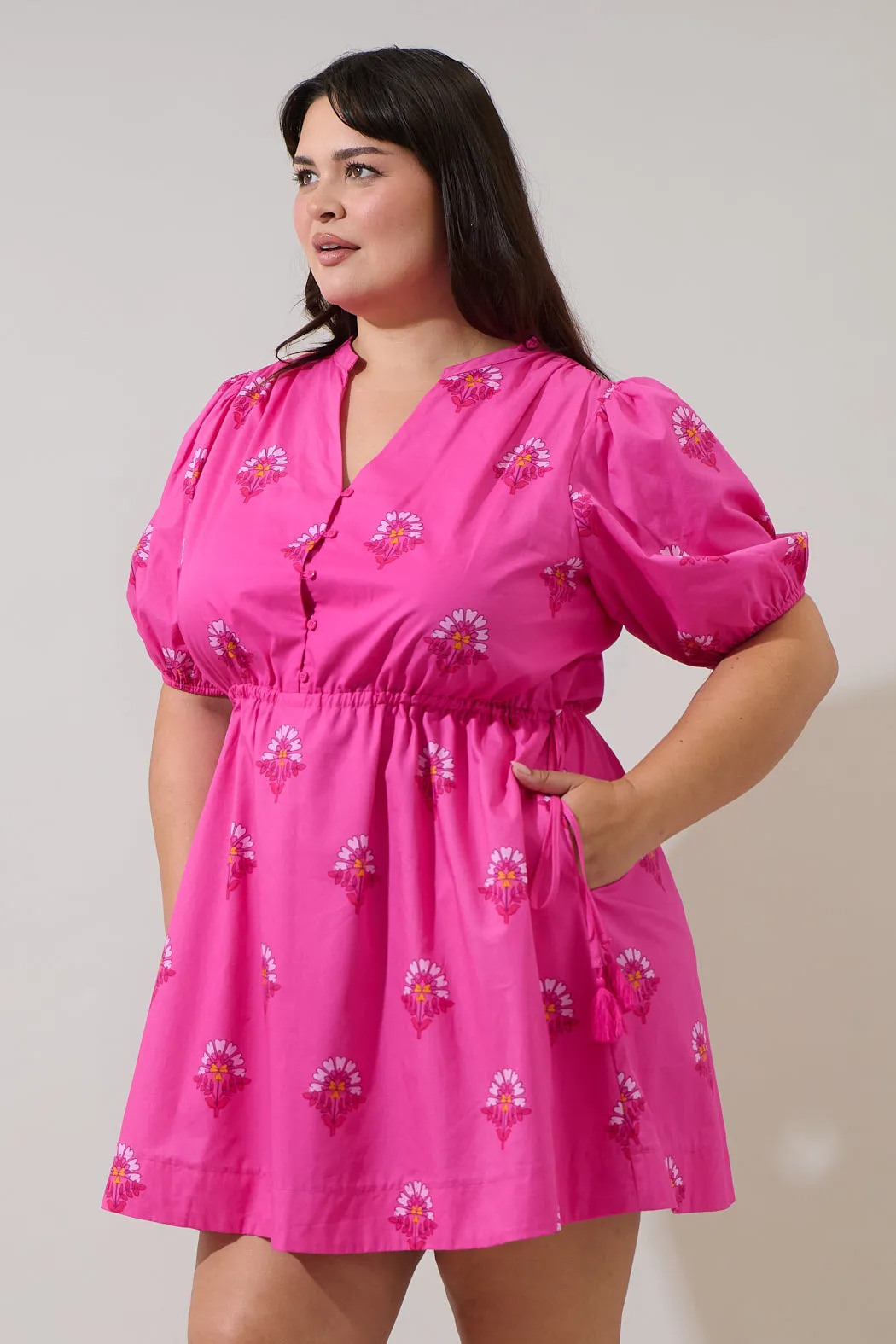 Scarlett Floral Hesper Mini Dress Curve sold by Sugarlips product image thumbnail 3