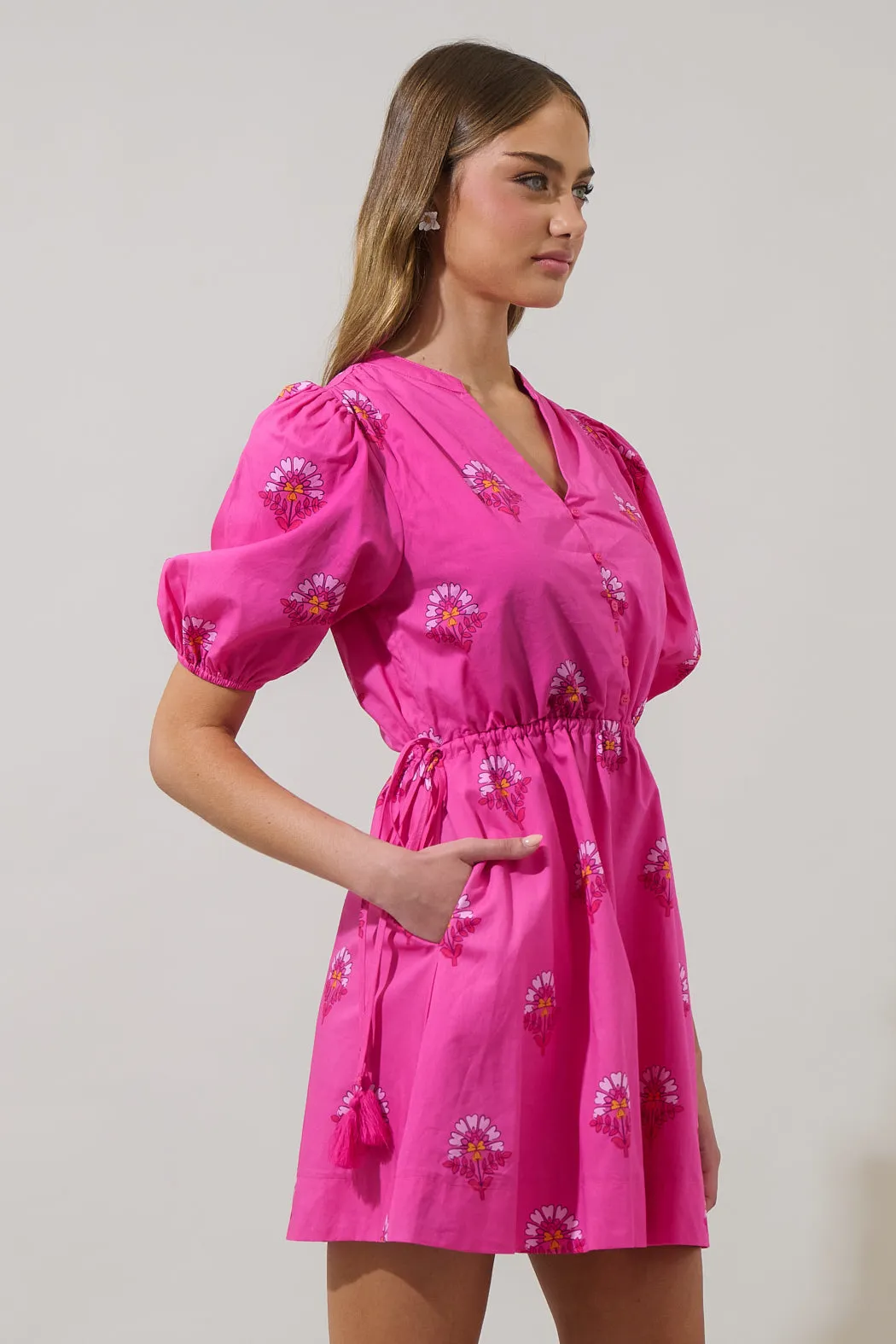 Scarlett Floral Hesper Mini Dress sold by Sugarlips product image thumbnail 3