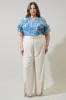 Tierra Floral Endry Ruffle Blouse Curve sold by Sugarlips