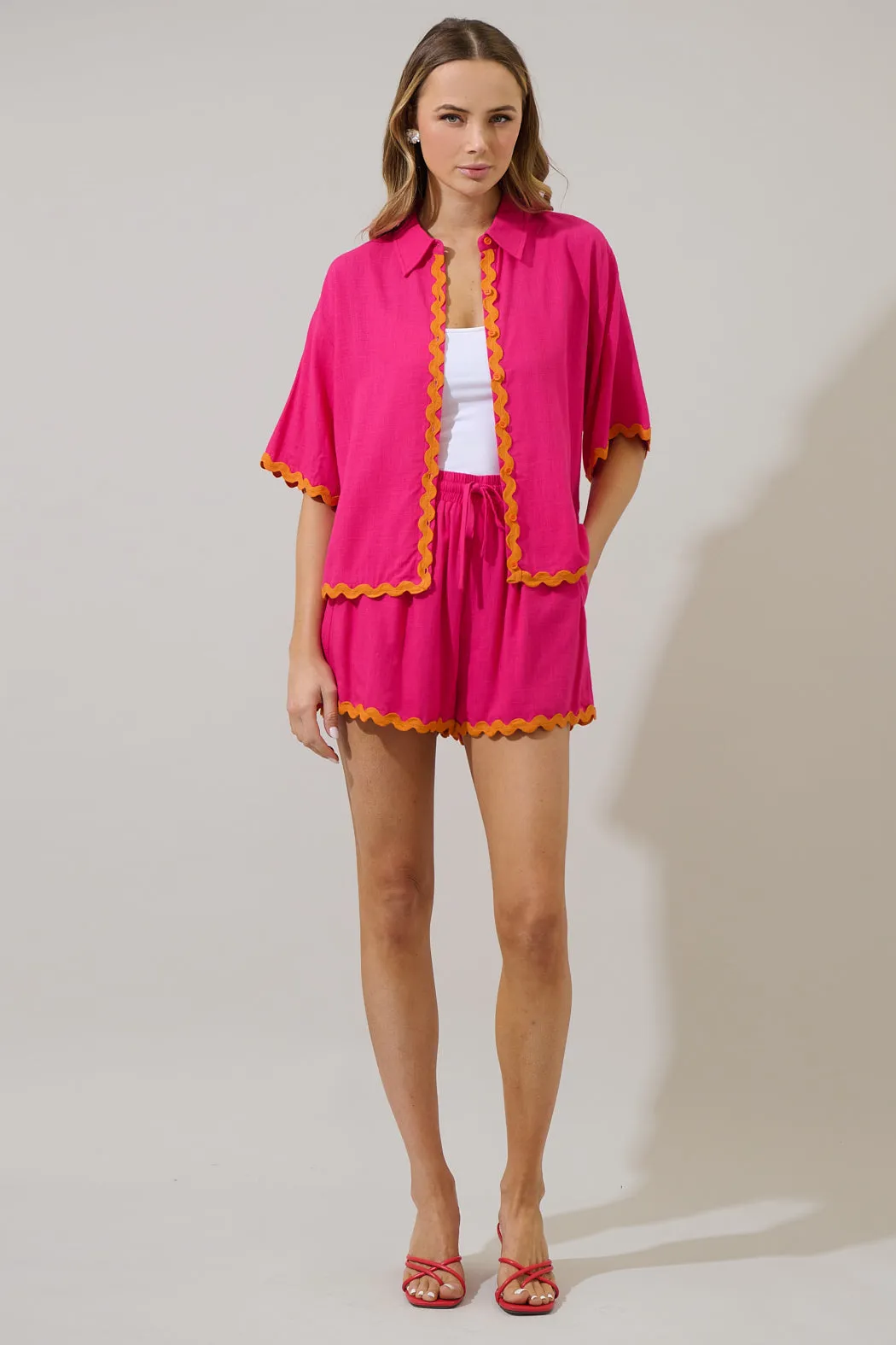 Marnie Linen Button Up Shirt sold by Sugarlips product image thumbnail 4