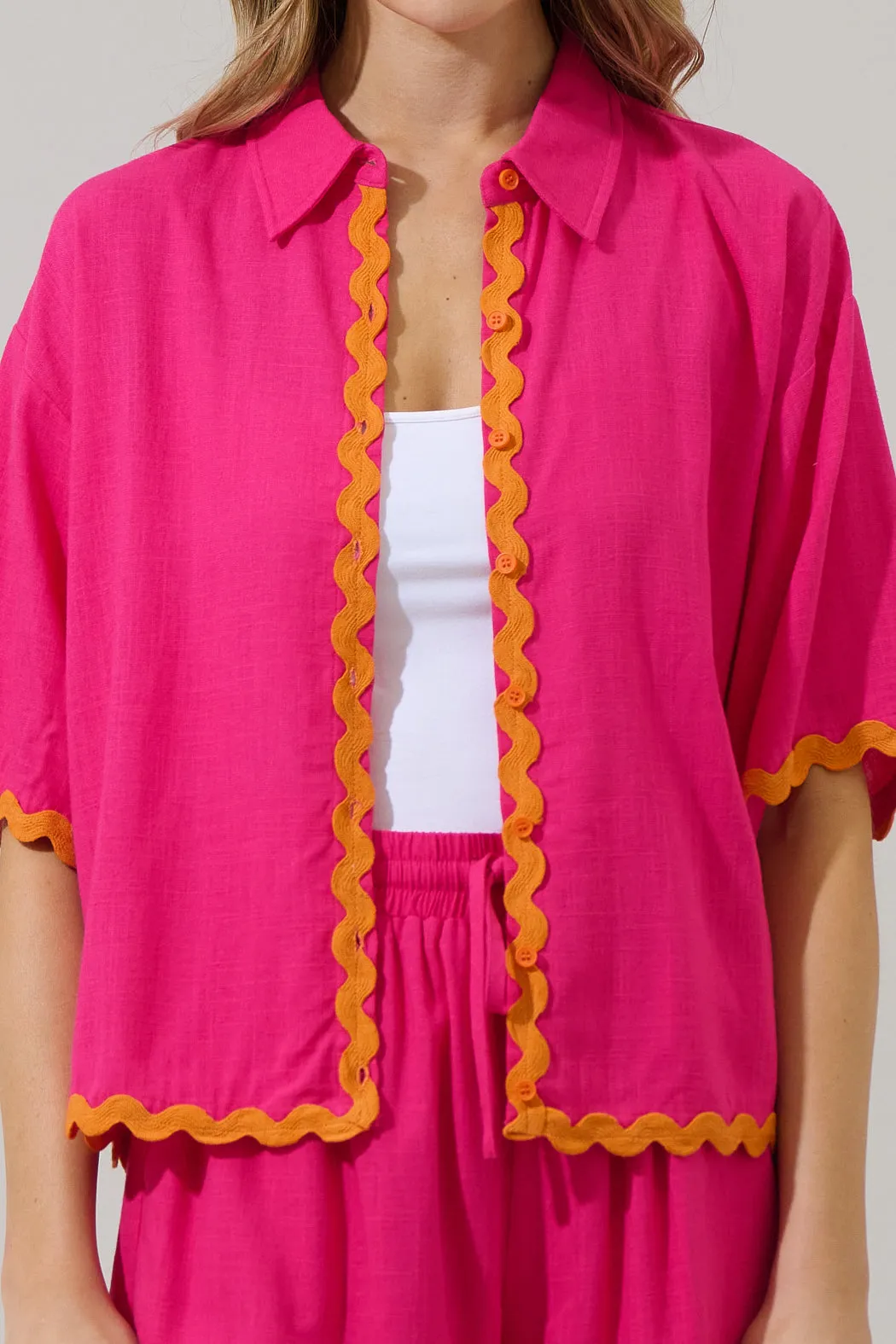 Marnie Linen Button Up Shirt sold by Sugarlips product image thumbnail 5