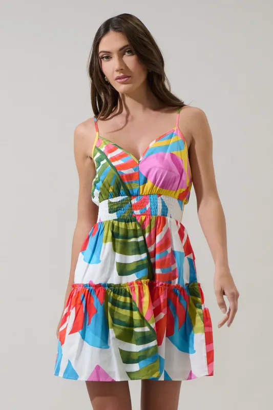 Breezy Palms Hela Smocked Mini Dress sold by Sugarlips