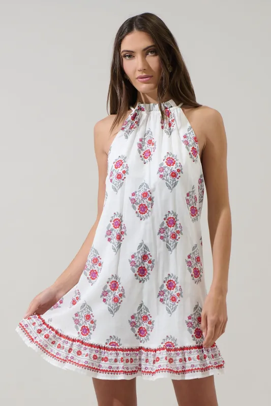 Nelina Floral Whira Shift Mini Dress sold by Sugarlips