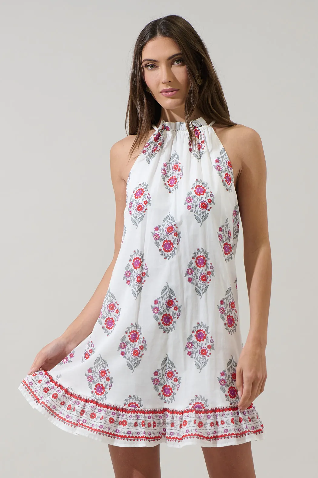 Nelina Floral Whira Shift Mini Dress sold by Sugarlips