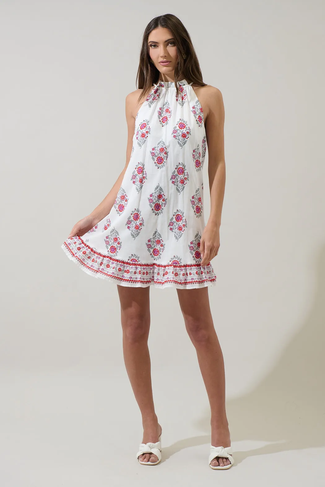 Nelina Floral Whira Shift Mini Dress sold by Sugarlips product image thumbnail 4