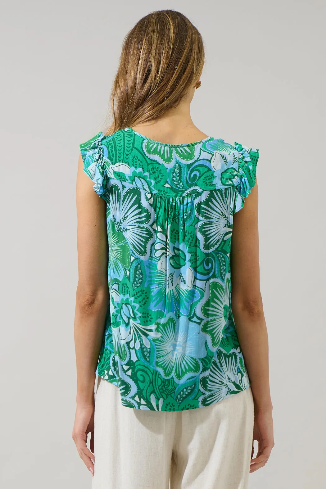 Tanti Floral Ismay Ruffle Top sold by Sugarlips product image thumbnail 2