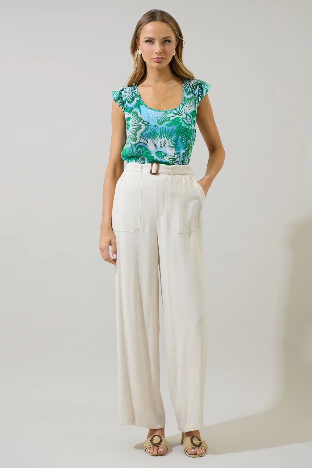 Tanti Floral Ismay Ruffle Top sold by Sugarlips product image thumbnail 4