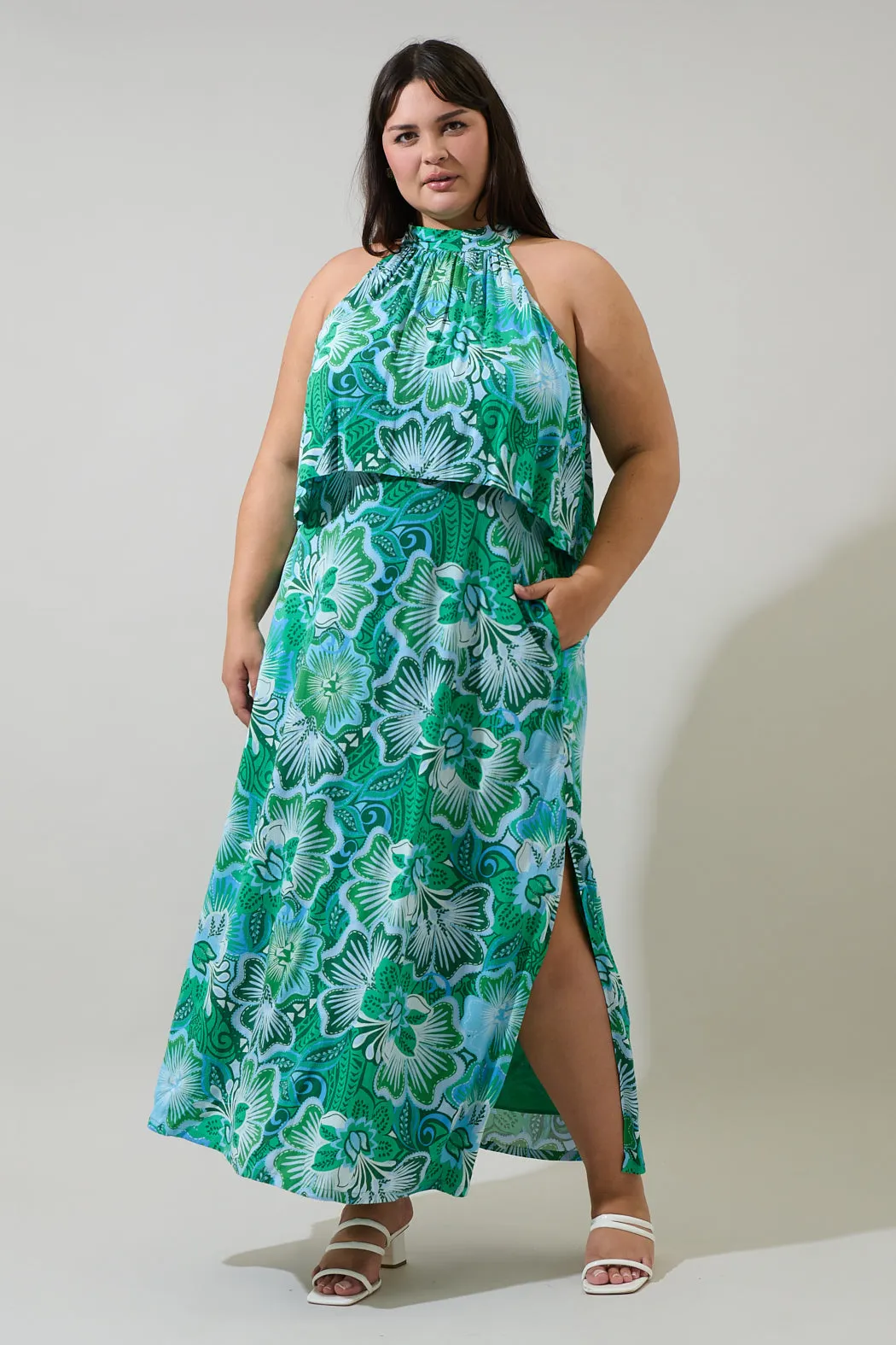Tanti Floral Moya Sleeveless Maxi Dress Curve sold by Sugarlips product image thumbnail 4