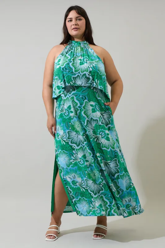 Tanti Floral Moya Sleeveless Maxi Dress Curve sold by Sugarlips