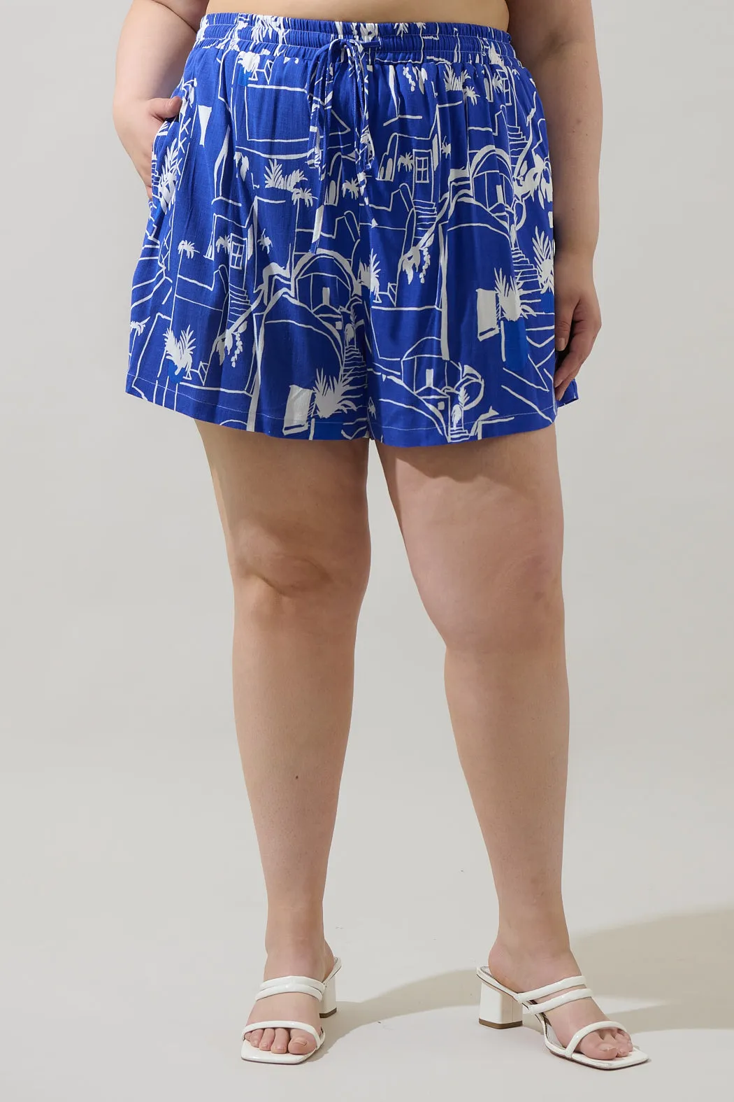 Mims Town Taliya Drawstring Shorts Curve sold by Sugarlips