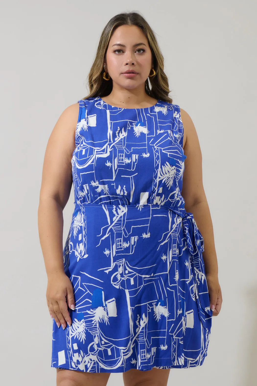 Mims Town Janis Wrap Mini Dress Curve sold by Sugarlips
