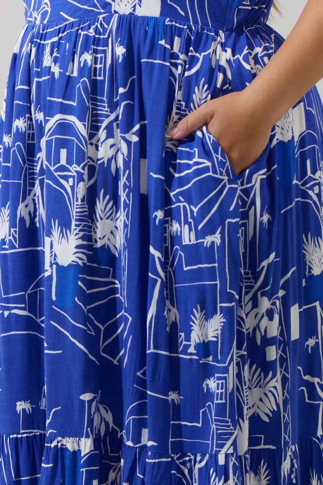 Mims Town Sunnyvale Linen Midi Dress Curve sold by Sugarlips product image thumbnail 4