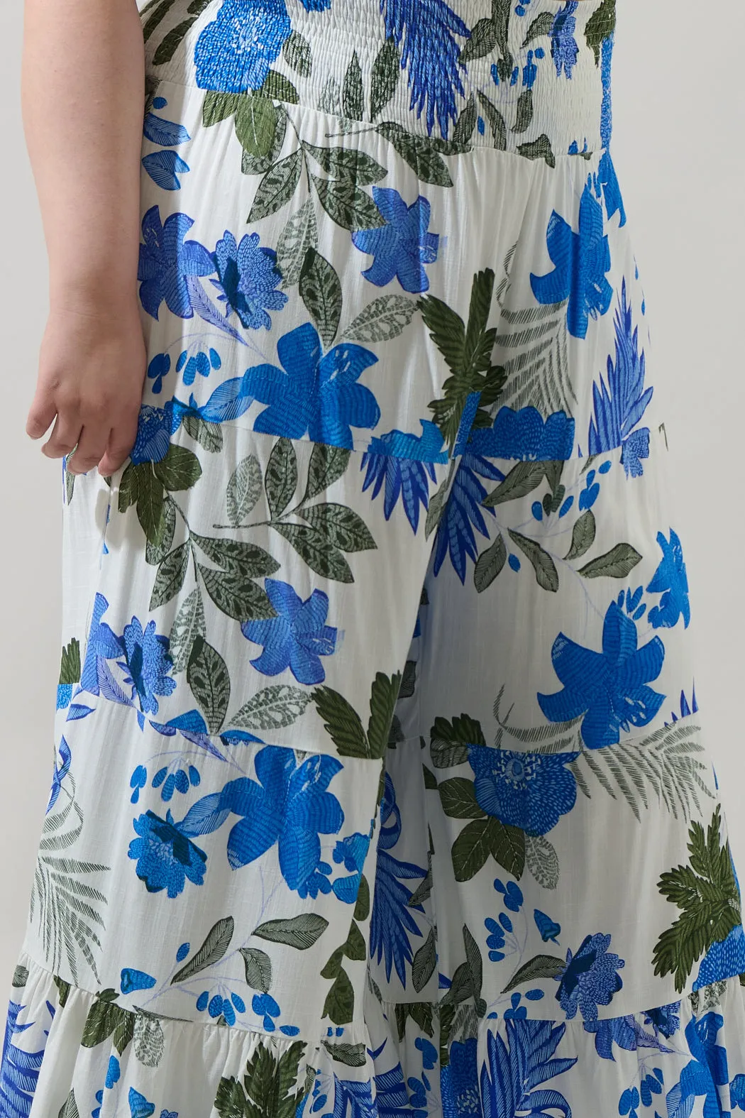 Zurie Floral Tovia Smocked Pants Curve sold by Sugarlips product image thumbnail 5