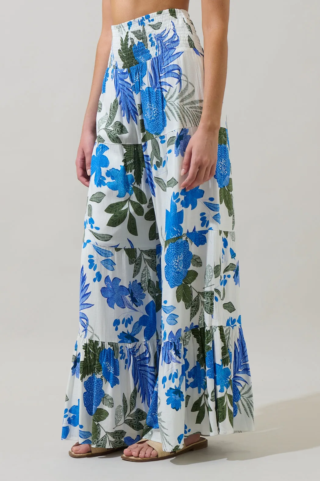 Zurie Floral Tovia Smocked Pants sold by Sugarlips product image thumbnail 3