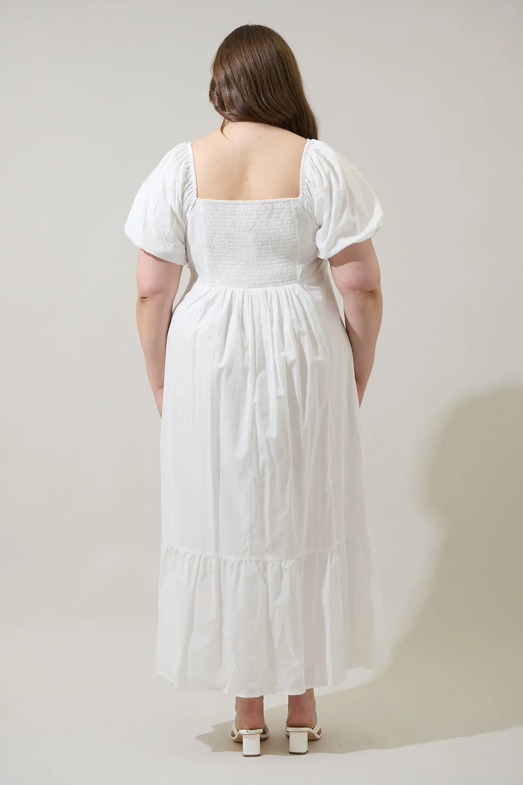 Xena Puff Sleeve Maxi Dress Curve sold by Sugarlips product image thumbnail 2