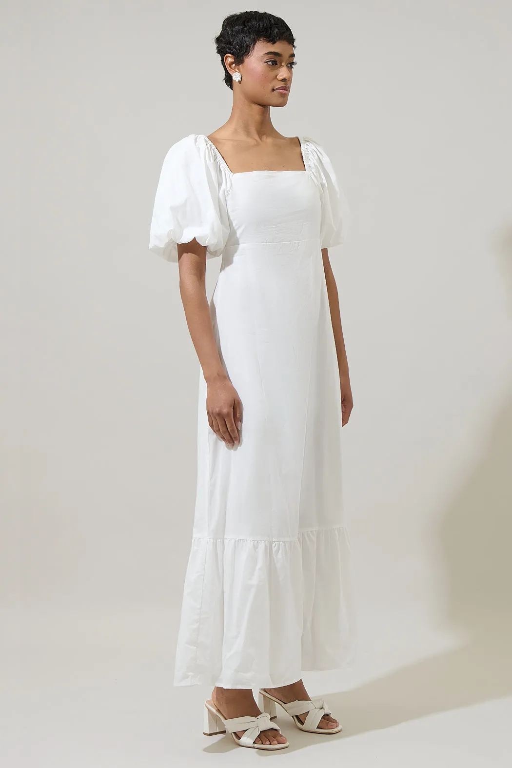 Xena Puff Sleeve Maxi Dress sold by Sugarlips product image thumbnail 3