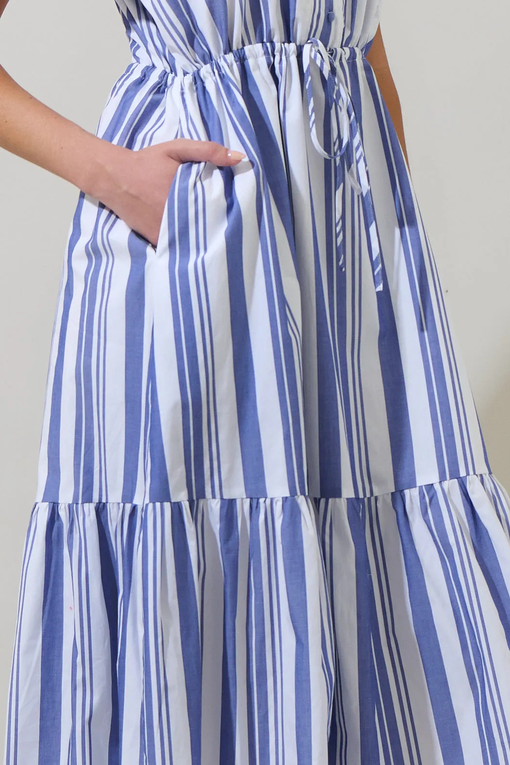 Yinny Stripe Lendra Midi Dress sold by Sugarlips product image thumbnail 5
