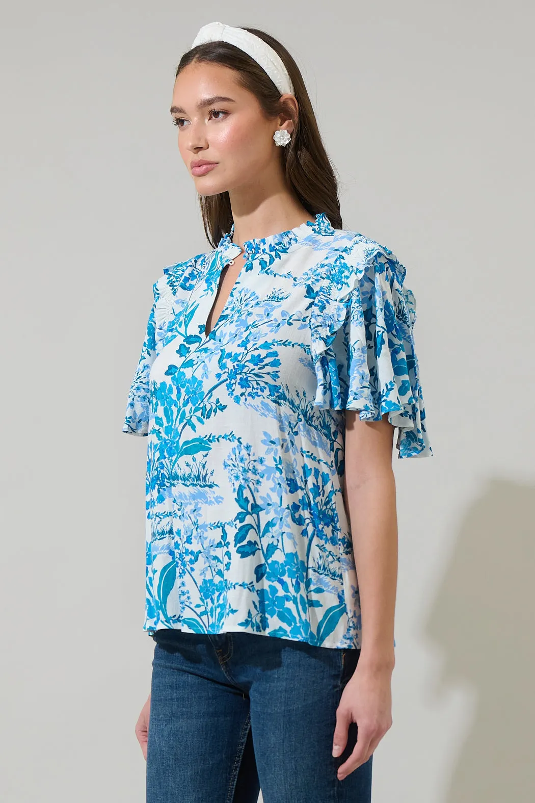 Sharron Bloom Collins Ruffle Top sold by Sugarlips product image thumbnail 3