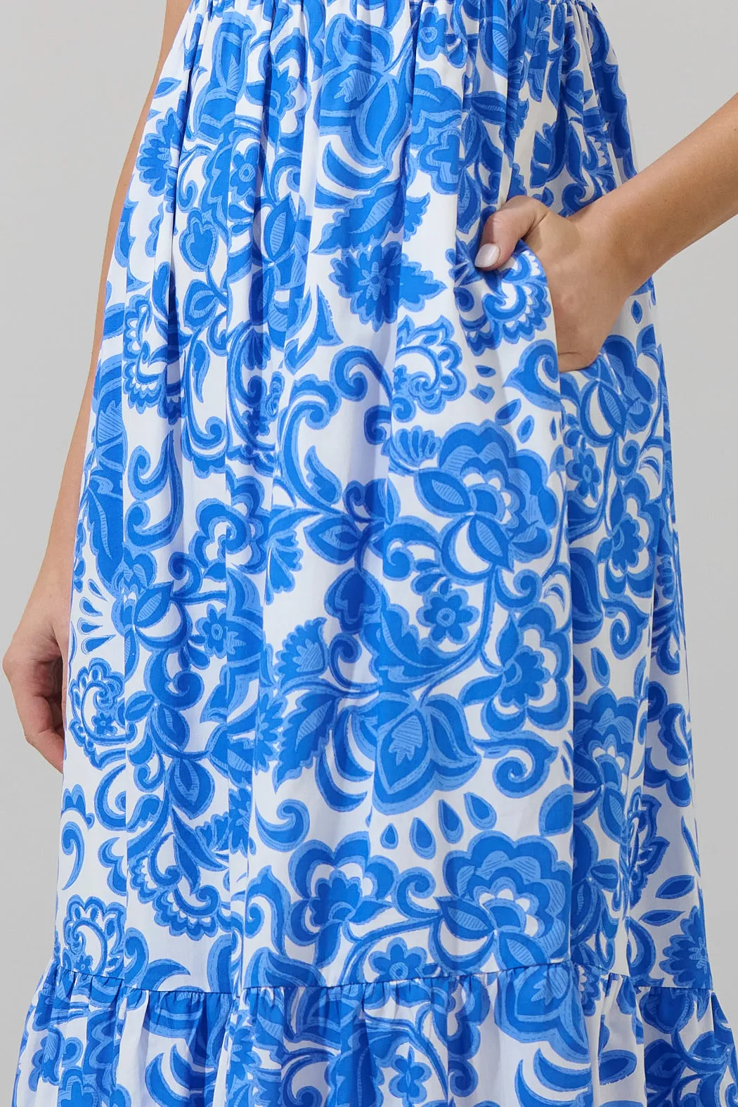 Magee Floral Cabana Flowy Maxi Dress sold by Sugarlips product image thumbnail 5