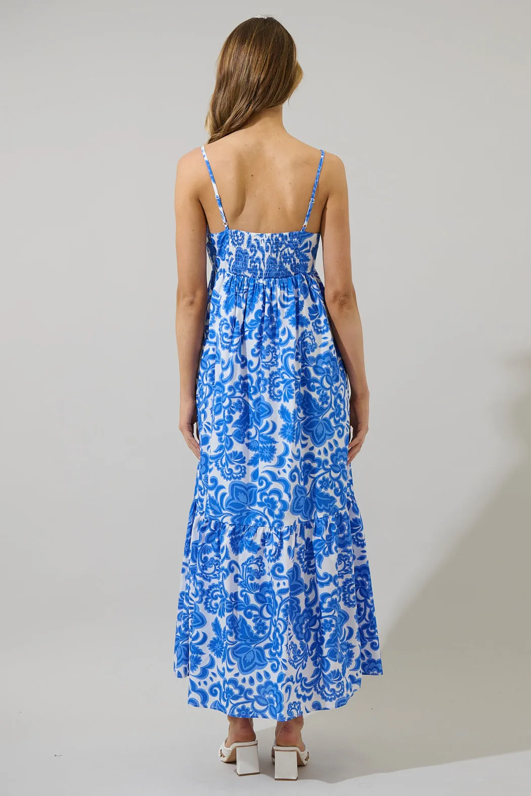 Magee Floral Cabana Flowy Maxi Dress sold by Sugarlips product image thumbnail 3