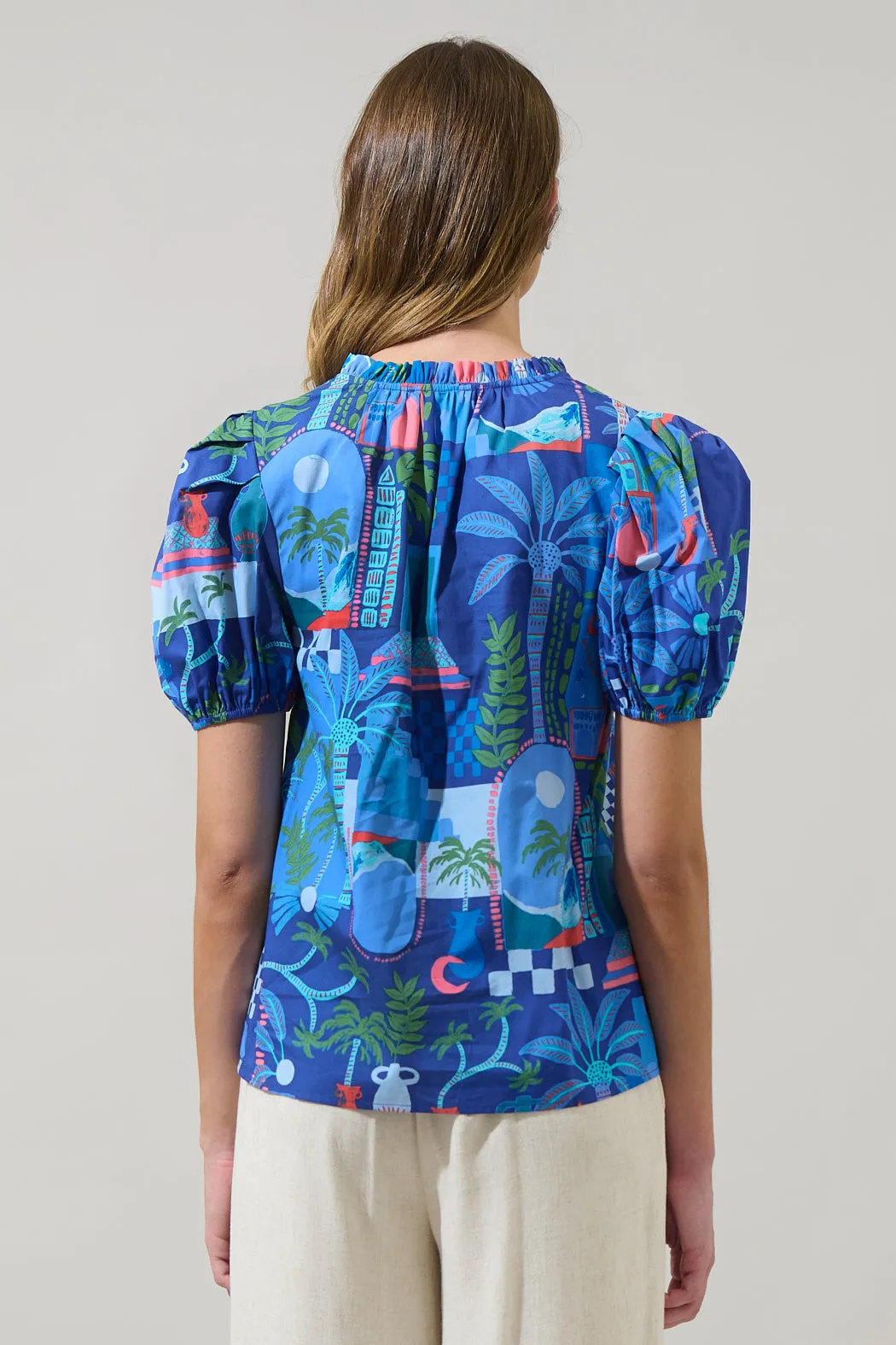 Punta Alta Berisa Split Neck Top sold by Sugarlips product image thumbnail 2