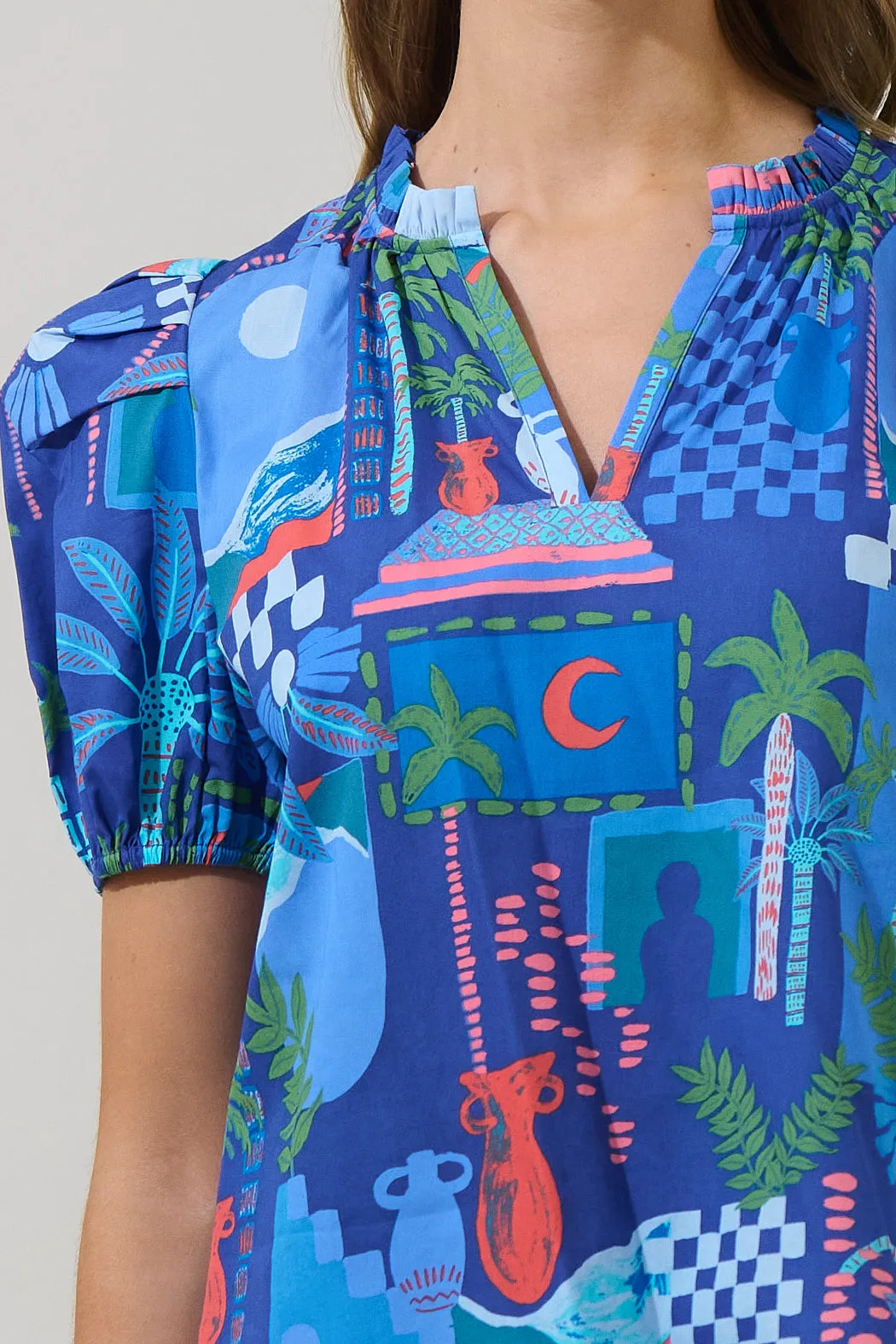 Punta Alta Berisa Split Neck Top sold by Sugarlips product image thumbnail 5