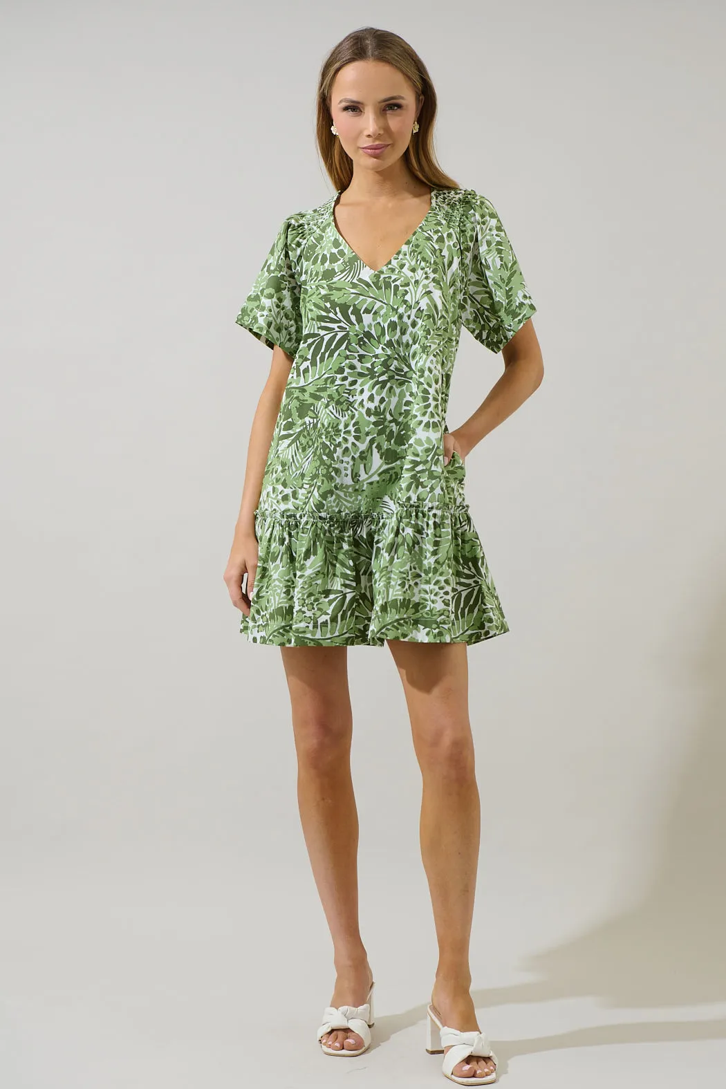 Irenan Leaf Ashby Shift Mini Dress sold by Sugarlips product image thumbnail 4